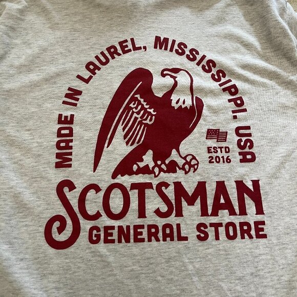 Scotsman General Store T Shirt XL Polyester Cotton Eagle Logo Hometown - Picture 1 of 8